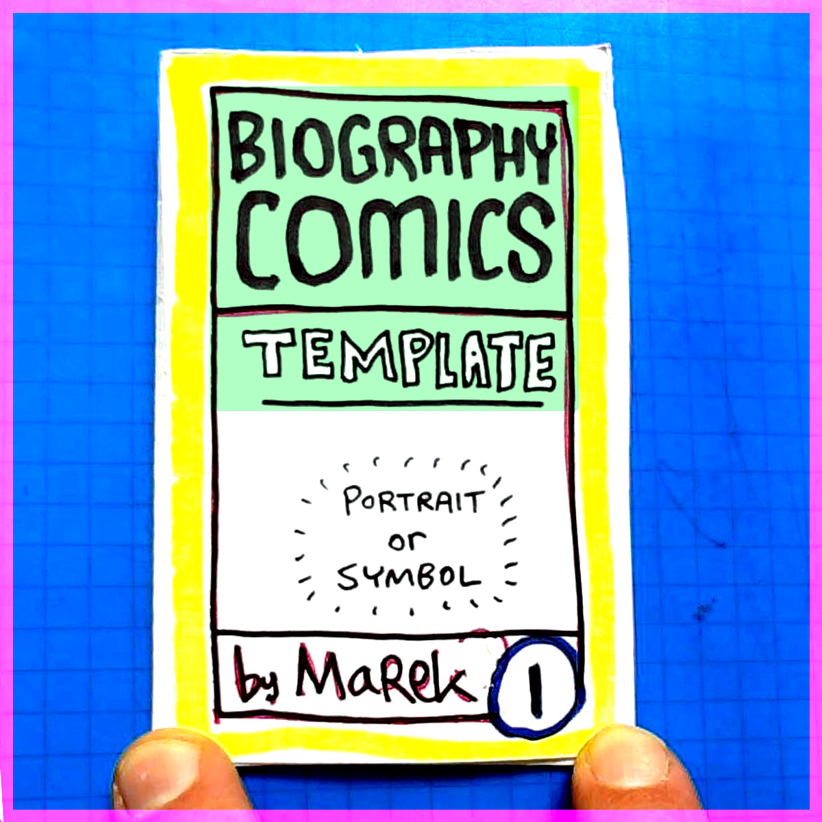 “BIOGRAPHY Comics” 📖 (8-Page Template)